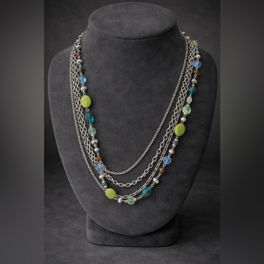 Premier Designs Costa Rica multi strand necklace. EUC. 141